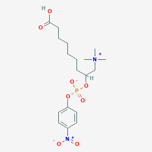 [8-Carboxy-1-(trimethylazaniumyl)octan-2-yl] (4-nitrophenyl) phosphate