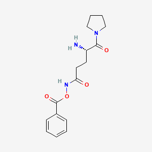 (S)-4-Amino-N-(benzoyloxy)-5-oxo-5-(pyrrolidin-1-yl)pentanamide