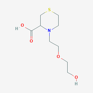 4-[2-(2-Hydroxyethoxy)ethyl]thiomorpholine-3-carboxylic acid