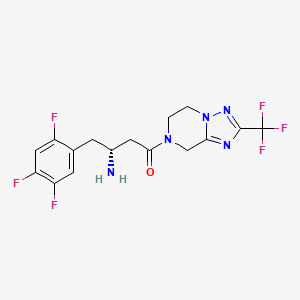 (R)-3-amino-1-(2-(trifluoromethyl)-5,6-dihydro-[1,2,4]triazolo[1,5-a]pyrazin-7(8H)-yl)-4-(2,4,5-trifluorophenyl)butan-1-one