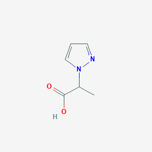 molecular formula C6H8N2O2 B1284928 2-(1H-pyrazol-1-yl)propanoic acid CAS No. 956722-93-3