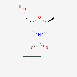 tert-butyl (2R,6S)-2-(hydroxymethyl)-6-methylmorpholine-4-carboxylate