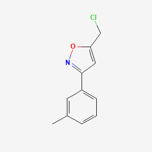 5-(Chloromethyl)-3-(m-tolyl)isoxazole