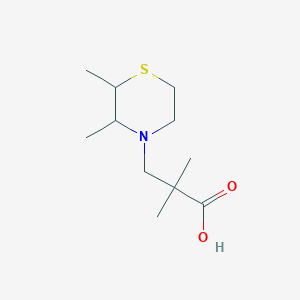 3-(2,3-Dimethylthiomorpholin-4-yl)-2,2-dimethylpropanoic acid