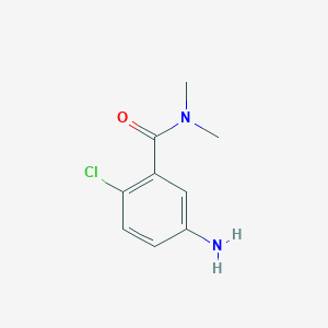 molecular formula C9H11ClN2O B1284949 5-amino-2-chloro-N,N-dimethylbenzamide CAS No. 946691-01-6