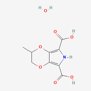 2-Methyl-2,3-dihydro-6h-[1,4]dioxino[2,3-c]pyrrole-5,7-dicarboxylic acid hydrate