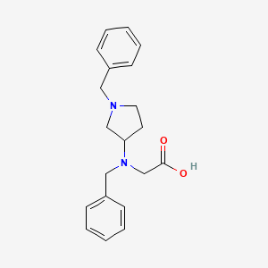 2-(Benzyl(1-benzylpyrrolidin-3-yl)amino)acetic acid