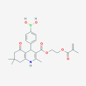 (4-(3-((2-(Methacryloyloxy)ethoxy)carbonyl)-2,7,7-trimethyl-5-oxo-1,4,5,6,7,8-hexahydroquinolin-4-yl)phenyl)boronic acid