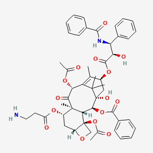 (2aR,4S,4aS,6R,9S,11S,12S,12aR,12bS)-4-((3-Aminopropanoyl)oxy)-9-(((2R,3S)-3-benzamido-2-hydroxy-3-phenylpropanoyl)oxy)-12-(benzoyloxy)-11-hydroxy-4a,8,13,13-tetramethyl-5-oxo-2a,3,4,4a,5,6,9,10,11,12,12a,12b-dodecahydro-1H-7,11-methanocyclodeca[3,4]benzo[1,2-b]oxete-6,12b-diyl diacetate