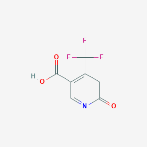 molecular formula C7H4F3NO3 B12849583 6-Oxo-4-(trifluoromethyl)-5,6-dihydropyridine-3-carboxylic acid 