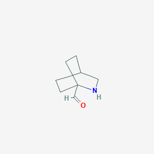 molecular formula C8H13NO B12849595 2-Azabicyclo[2.2.2]octane-1-carbaldehyde 