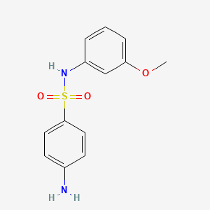 molecular formula C13H14N2O3S B1284964 4-amino-N-(3-methoxyphenyl)benzenesulfonamide CAS No. 19837-79-7