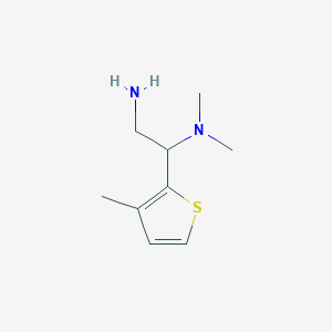 molecular formula C9H16N2S B1284970 N~1~,N~1~-Dimethyl-1-(3-methyl-2-thienyl)-1,2-ethanediamine CAS No. 954573-16-1