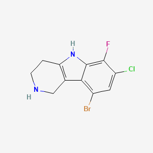 9-bromo-7-chloro-6-fluoro-2,3,4,5-tetrahydro-1H-pyrido[4,3-b]indole