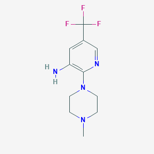 2-(4-Methylpiperazin-1-yl)-5-(trifluoromethyl)pyridin-3-amine