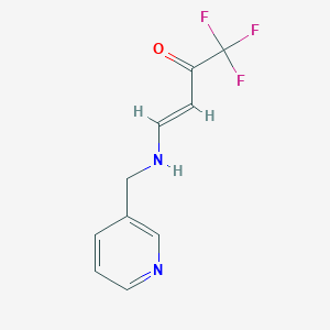 1,1,1-Trifluoro-4-[(pyridin-3-ylmethyl)-amino]-but-3-en-2-one