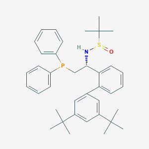 (R)-N-((R)-1-(3',5'-Di-tert-butyl-[1,1'-biphenyl]-2-yl)-2-(diphenylphosphanyl)ethyl)-2-methylpropane-2-sulfinamide