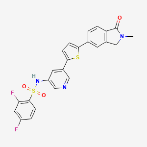 2,4-Difluoro-N-[5-[5-(2-methyl-1-oxoisoindolin-5-yl)thien-2-yl]pyridin-3-yl]benzenesulfonamide