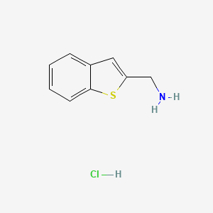 molecular formula C9H10ClNS B1284990 Benzo[b]thiophen-2-ylmethanamine hydrochloride CAS No. 247570-04-3