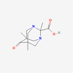 2,5,7-Trimethyl-6-oxo-1,3-diazaadamantane-2-carboxylic acid