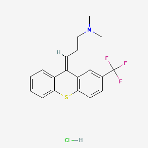 Thioxanthene, 9-(3-(dimethylamino)propylidene)-2-trifluoromethyl-, hydrochloride, (Z)-