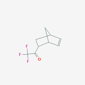 molecular formula C9H9F3O B12850010 1-(Bicyclo[2.2.1]Hept-5-En-2-Yl)-2,2,2-Trifluoroethanone 