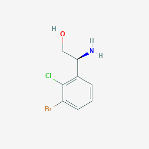 (S)-2-Amino-2-(3-bromo-2-chlorophenyl)ethan-1-ol