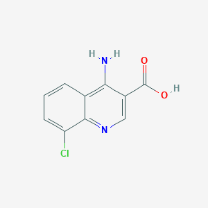 molecular formula C10H7ClN2O2 B1285006 4-Amino-8-chloroquinoline-3-carboxylic acid CAS No. 955328-22-0