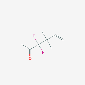 molecular formula C8H12F2O B12850079 3,3-Difluoro-4,4-Dimethyl-5-Hexen-2-One 