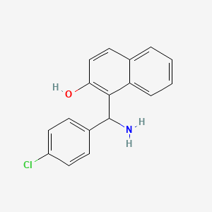 molecular formula C17H14ClNO B1285012 1-[Amino-(4-chloro-phenyl)-methyl]-naphthalen-2-ol CAS No. 561052-56-0