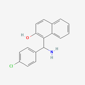 molecular formula C17H14ClNO B1285012 1-[Amino-(4-chloro-phényl)-méthyl]-naphtalène-2-ol CAS No. 561052-56-0