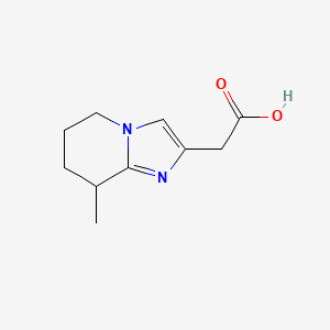 2-(8-Methyl-5,6,7,8-tetrahydroimidazo[1,2-a]pyridin-2-yl)acetic acid