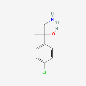 molecular formula C9H12ClNO B1285015 1-Amino-2-(4-chlorophenyl)propan-2-ol CAS No. 802565-41-9