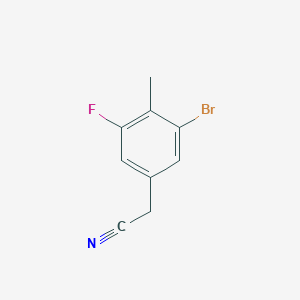 2-(3-Bromo-5-fluoro-4-methylphenyl)acetonitrile