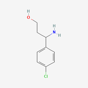 molecular formula C9H12ClNO B1285026 3-Amino-3-(4-chlorophenyl)-1-propanol CAS No. 68208-26-4
