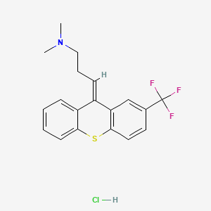 Thioxanthene, 9-(3-(dimethylamino)propylidene)-2-trifluoromethyl-, hydrochloride, (E)-