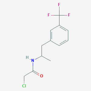 2-Chloro-N-(alpha-methyl-m-trifluoromethylphenethyl)acetamide