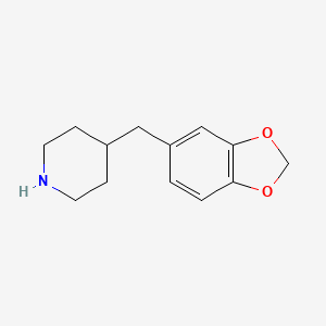 molecular formula C13H17NO2 B1285030 4-Benzo[1,3]dioxol-5-ylmethyl-piperidine CAS No. 76672-65-6