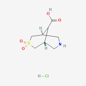 (1R,5S)-3,3-dioxo-3λ6-thia-7-azabicyclo[3.3.1]nonane-9-carboxylic acid;hydrochloride