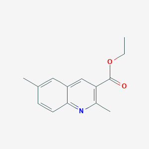 molecular formula C14H15NO2 B1285034 Ethyl 2,6-dimethylquinoline-3-carboxylate CAS No. 892874-63-4