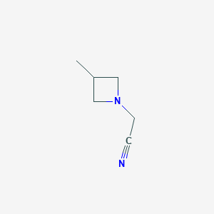 molecular formula C6H10N2 B12850340 2-(3-Methylazetidin-1-yl)acetonitrile 