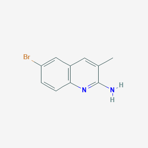 molecular formula C10H9BrN2 B1285035 2-Amino-6-bromo-3-methylquinoline CAS No. 203506-01-8