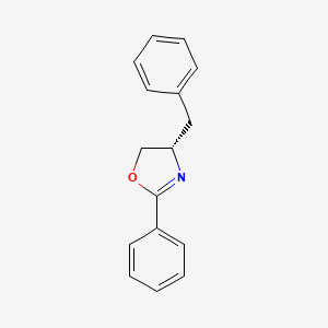 molecular formula C16H15NO B12850372 (S)-4-Benzyl-2-phenyl-4,5-dihydrooxazole CAS No. 63327-99-1