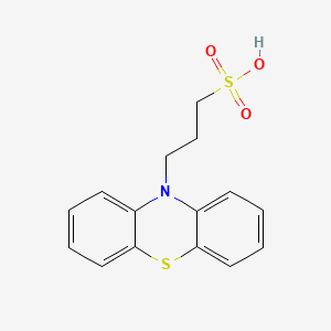 molecular formula C15H15NO3S2 B12850374 3-phenothiazin-10-ylpropane-1-sulfonic Acid CAS No. 129808-92-0