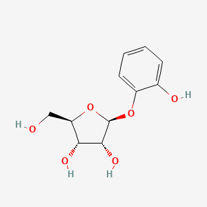 (2R,3S,4R,5S)-2-(Hydroxymethyl)-5-(2-hydroxyphenoxy)tetrahydrofuran-3,4-diol