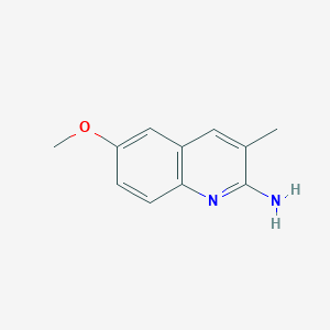 molecular formula C11H12N2O B1285038 2-Amino-6-methoxy-3-methylquinoline CAS No. 203506-30-3