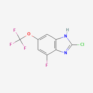 2-Chloro-4-fluoro-6-(trifluoromethoxy)-1H-1,3-benzimidazole