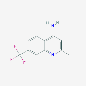 molecular formula C11H9F3N2 B1285041 4-氨基-2-甲基-7-(三氟甲基)喹啉 CAS No. 917562-00-6