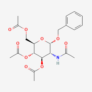 molecular formula C21H27NO9 B12850443 Benzyl-2-acetamido-2-deoxy-3,4,6-tri-O-acetyl-a-D-glucopyranoside 