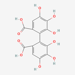 molecular formula C14H10O10 B12850450 Hexahydroxydiphenic acid 